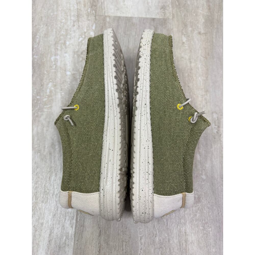 Hey Dude Wally Coastline Jute Olive Size 10 - Picture 4 of 6